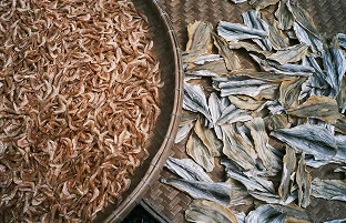 Premium dried fish and prawns traditional coastal quality